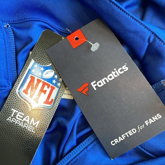 NWT Colts Blue Fanatics Long-Sleeve Quarter-Zip Jacket, Men’s L - Picture 4 of 4